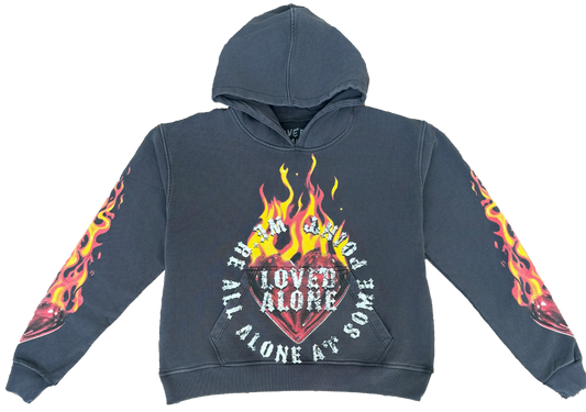 Flaming Heart Hoodie