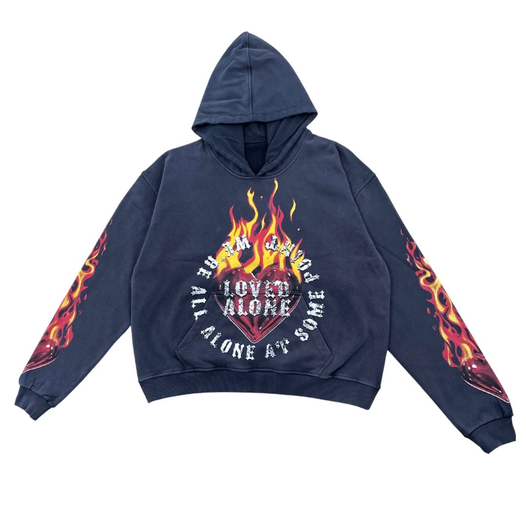 Flaming Heart Hoodie